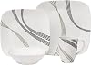 Corelle Boutique Square Urban Arc 16-Piece Dinnerware Set, Service for 4