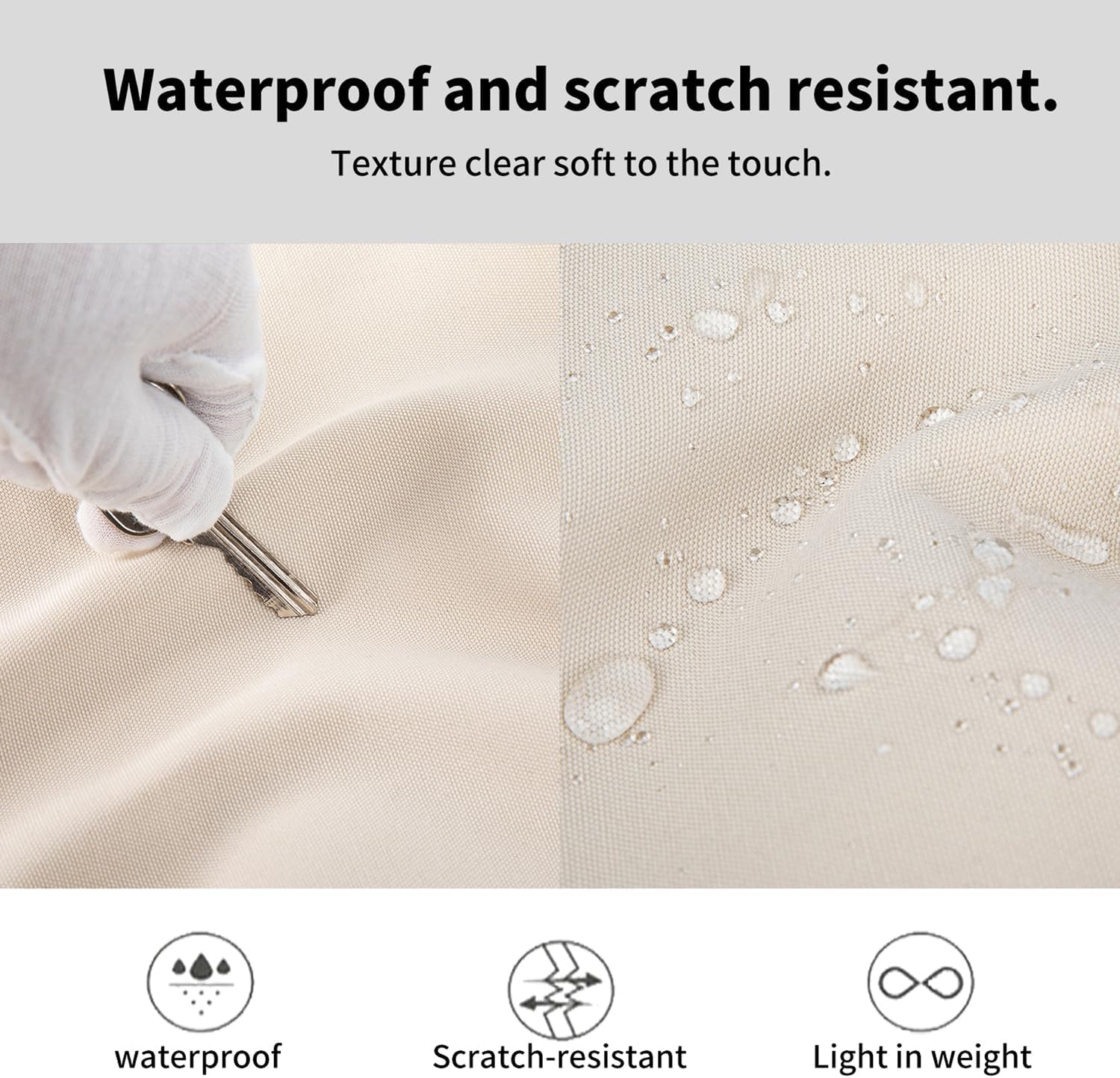 Travel Backpack, 18 Inch Lightweight Airy Waterproof Backpack, Durable Laptop Bookbag, Anti-Slip Compartments, Ideal for Travel, Work, School (White) - Image 5