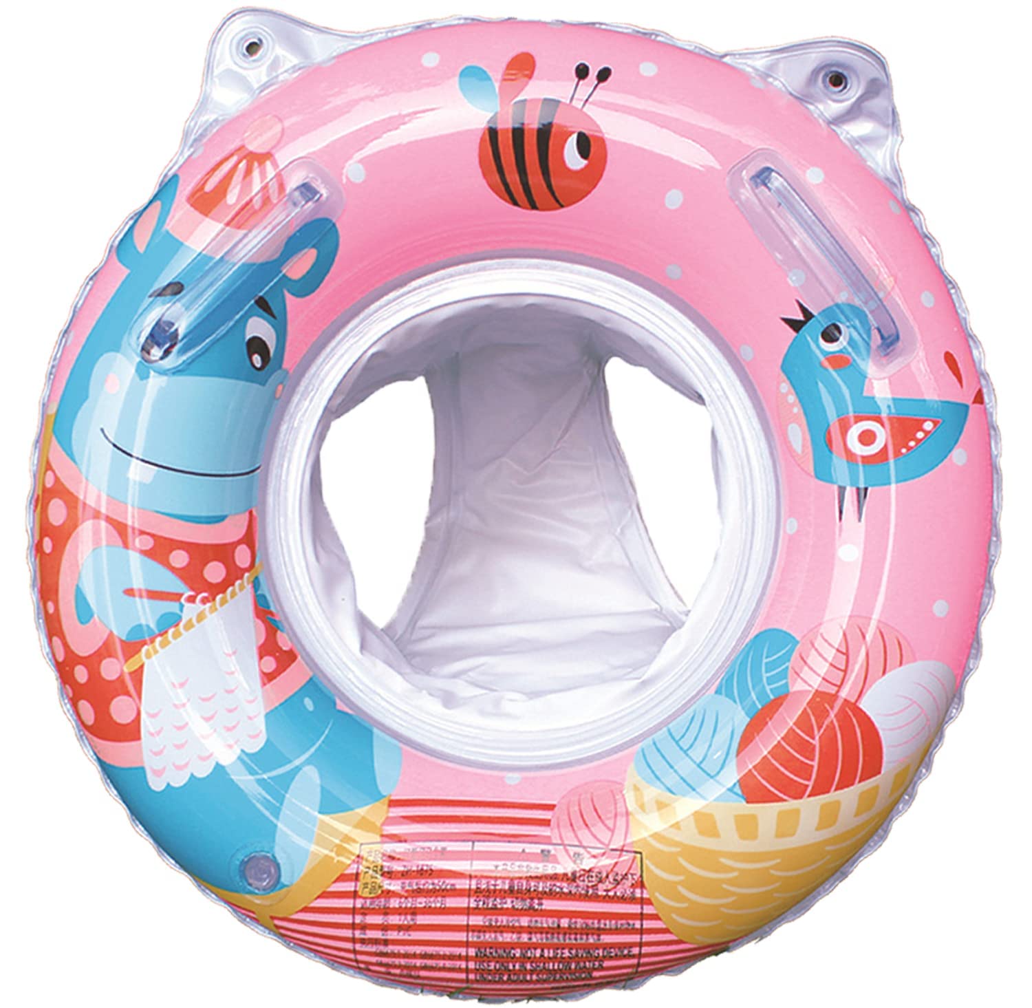 Flotador Bebe, Flotadores para Bebes Inflable, Piscina Bebe de Protección Antivuelco con Asiento de Natación Flotante, Flotador Natacion Bebe para La Edad de 3 a 36 Meses
