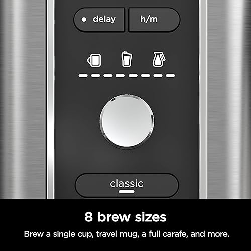 Miniatura 5 de Ninja Cafetera XL caliente y helada con infusión rápida en frío, 4 estilos de preparación, 8 tamaños de taza pequeña para taza de viaje, cafetera de