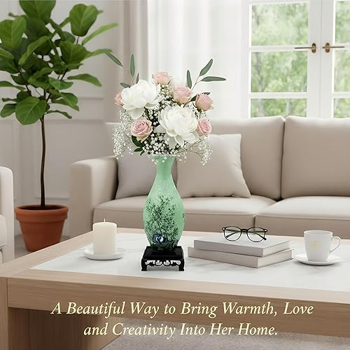 Miniatura 2 de Jarrón de rompecabezas 3D, 160 piezas curvas, kit de manualidades de jarrón de flores y rompecabezas 3D para adultos, proyecto de arte creativo para