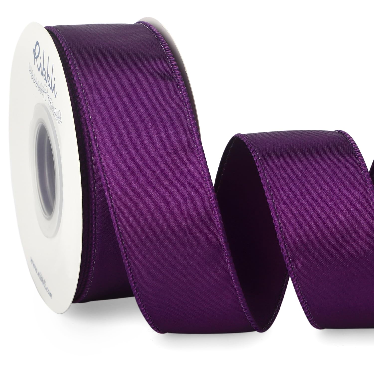Rectangle Ribbon Purple Amazon.com: Ribbli Purple Satin Wired Ribbon 1.5 Inch Purple Christmas ...