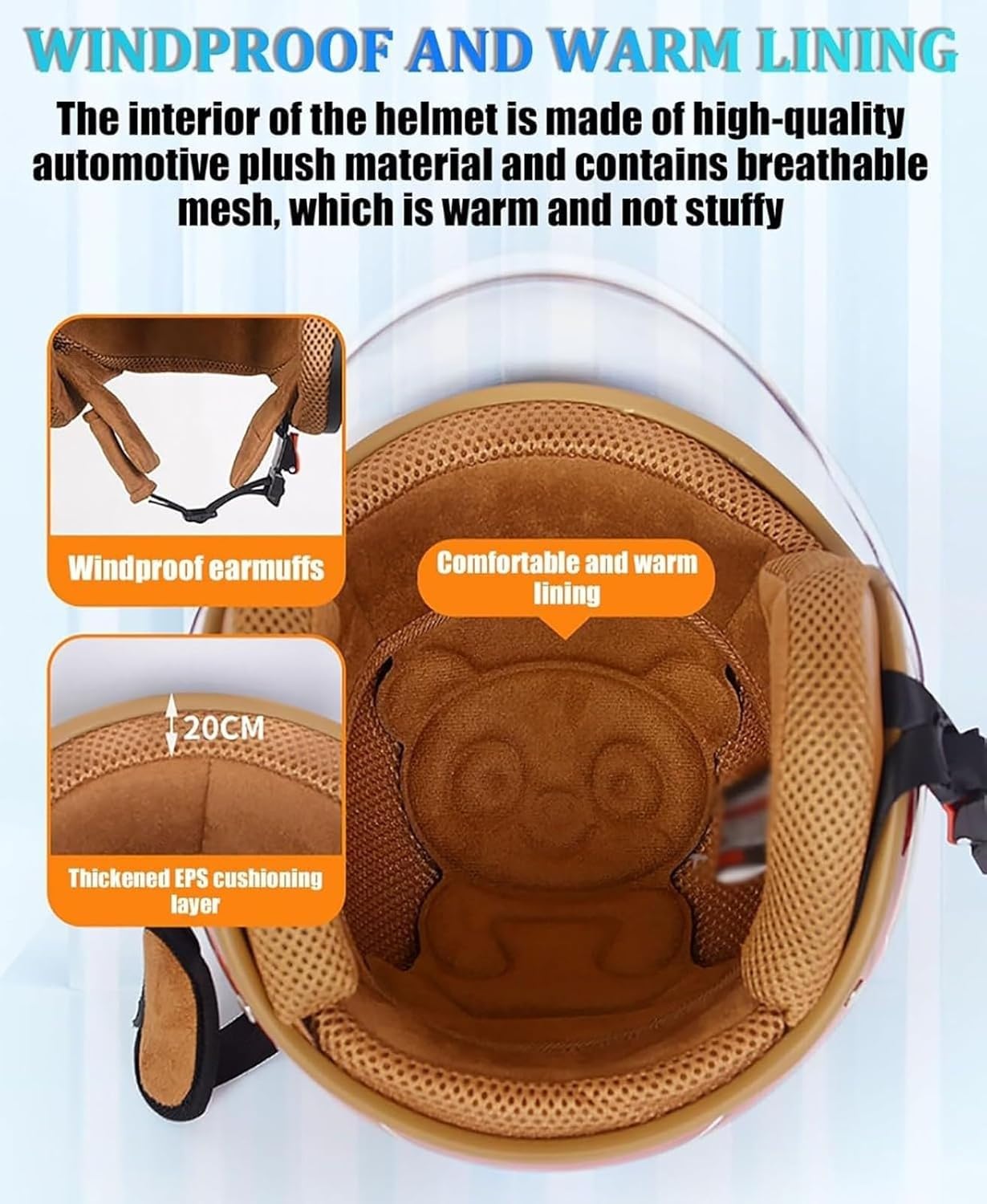 Casco for bambini 4-13 anni mezzo casco aperto, casco di sicurezza omologato ECE DOT for moto, scooter, quad