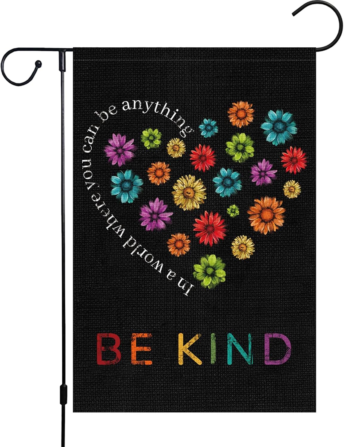Louise Maelys Spring Be Kind Daisy Garden Flag 12x18