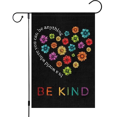 Louise Maelys Spring Be Kind Daisy Garden Flag 12x18 Double