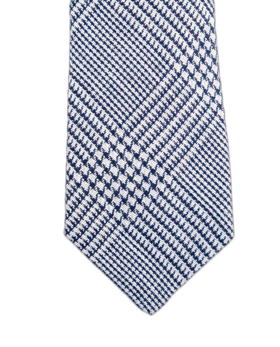 El Ganso Corbata Cuadro Gales Azul