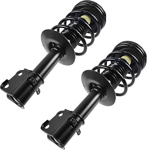 Miniatura 1137 de TRQ Kit de suspensión delantera, conjunto de amortiguadores y resortes, barra estabilizadora, enlace estabilizador compatible con Chevrolet