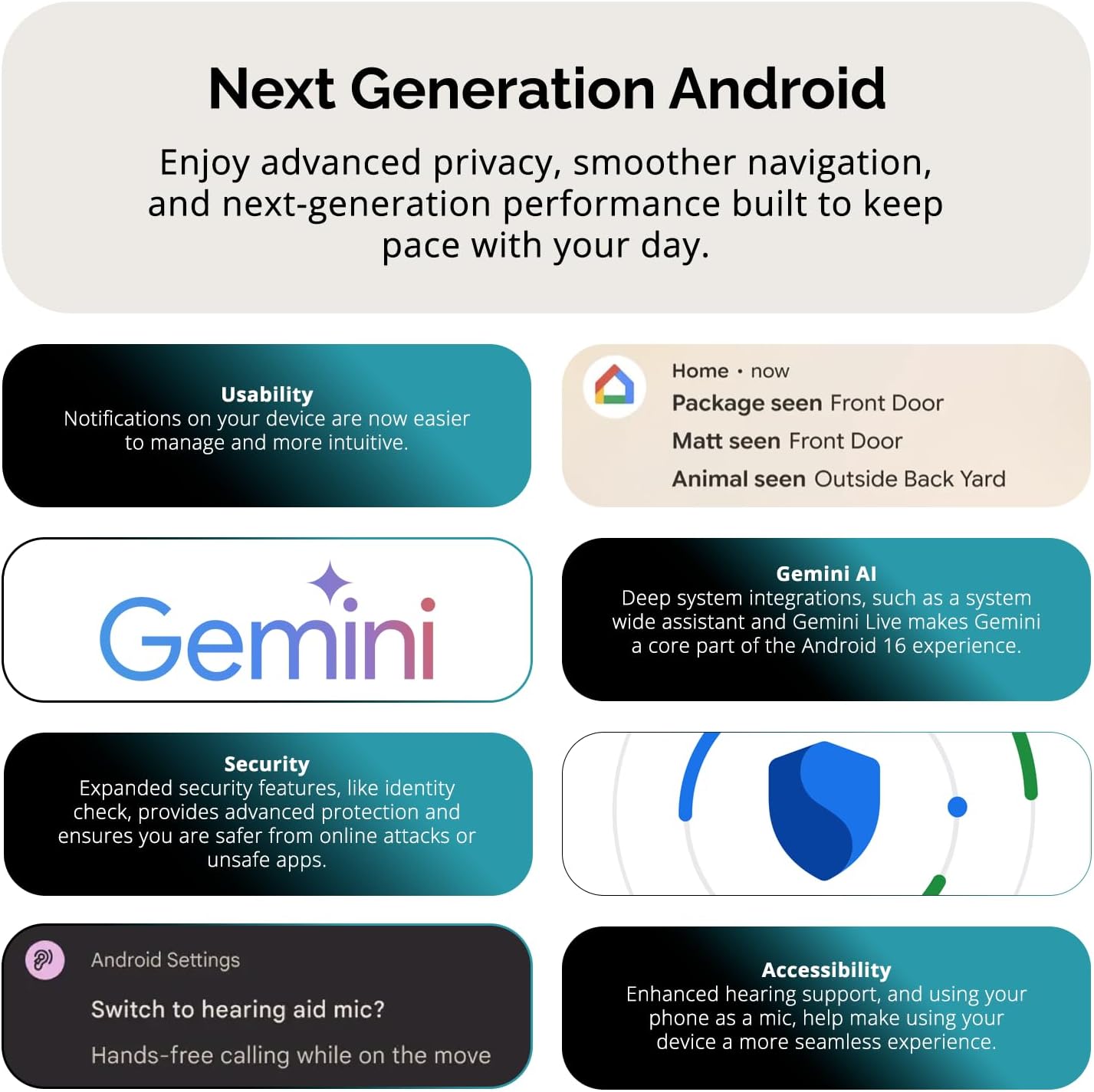 Eco 20 | SIM + eSIM | Unlocked Smartphone | Android 16 | 2 Day Battery | NFC | 6.75” HD+ Display | 8GB RAM+10GB VRAM | 256GB Storage | 108MP Triple Camera | Fingerprint | Silver