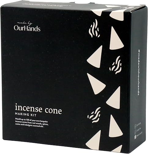 Kit para hacer conos de incienso de OurHands - Haz tus propios conos de incienso con ingredientes naturales y mezclas de aceites perfumados