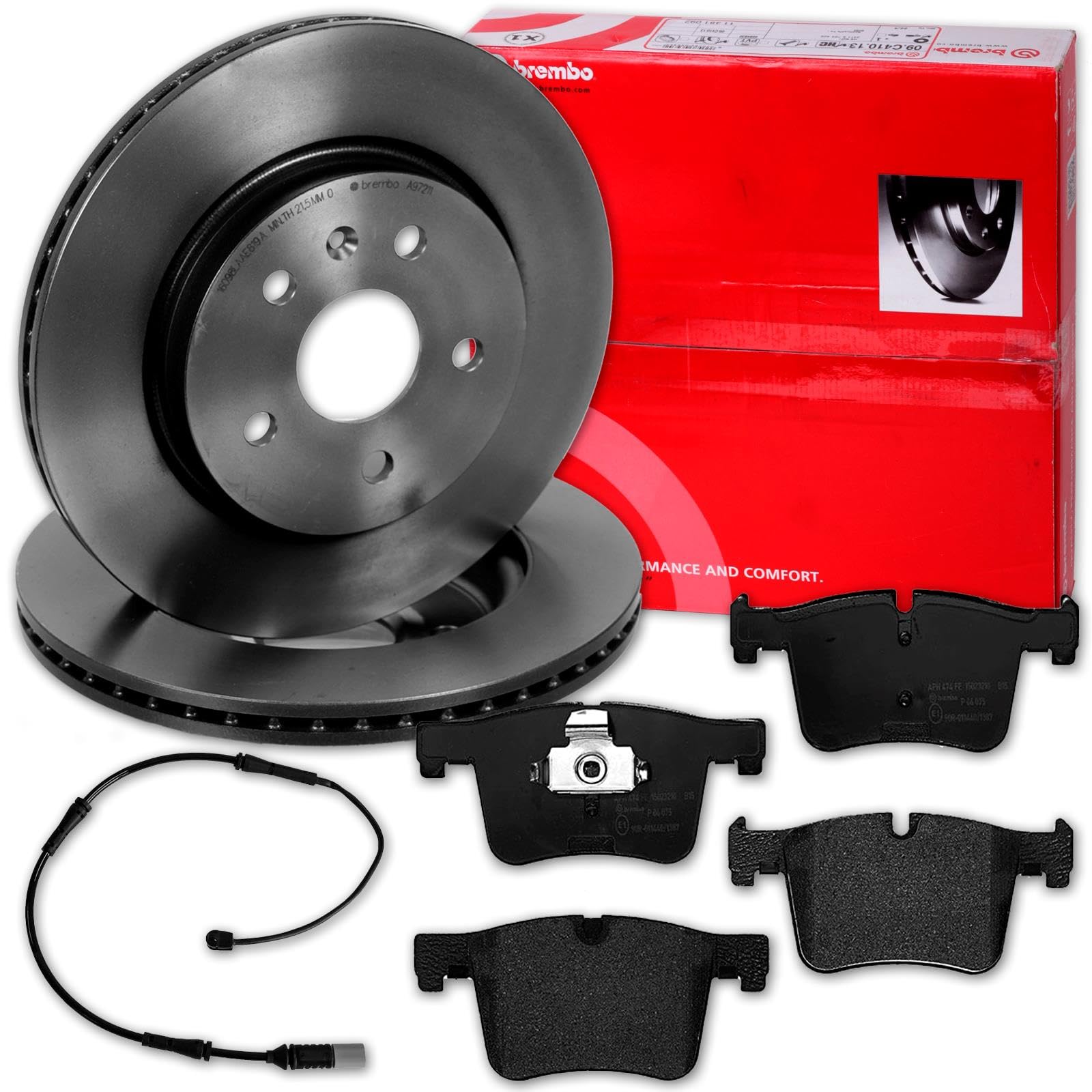 brembo Bremsscheiben 330mm + Beläge vorne | 09.C116.11 + P06075 + Wk passend für 3er F30 F31 F34
