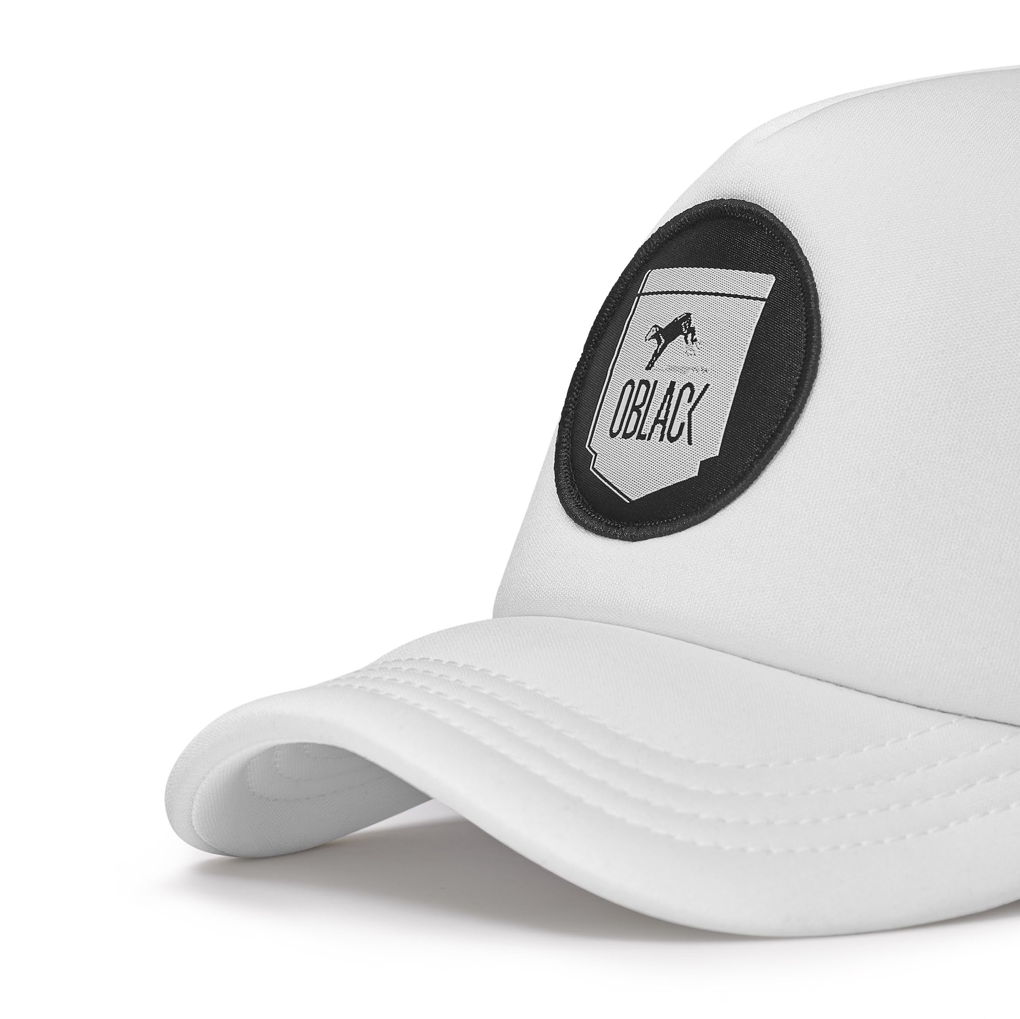 Oblack Trucker czapka dziecięca Classic Kids – czapka z daszkiem męska, Total Black, jeden rozmiar