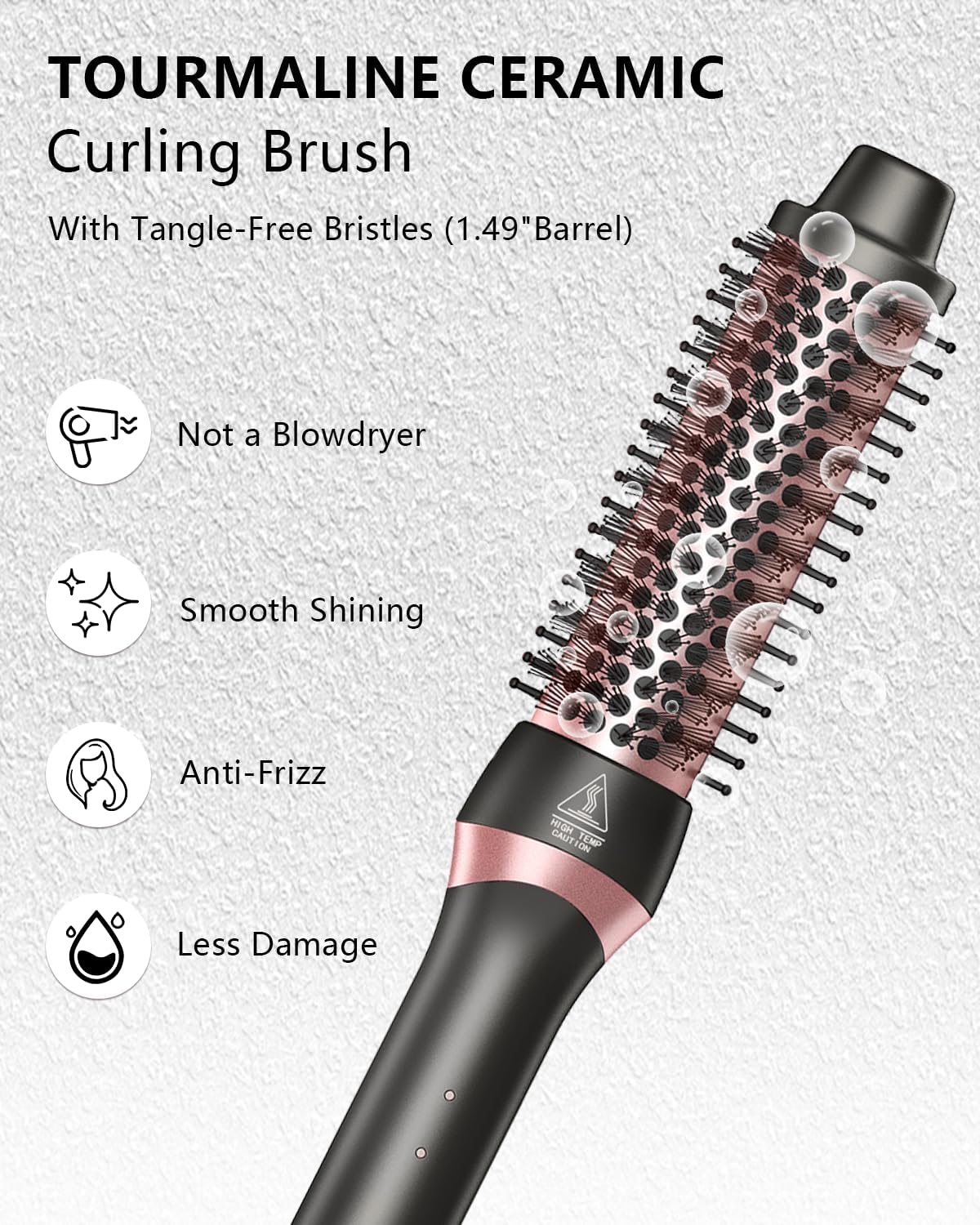5 in 1 Curling Iron Set,Multi Curling Wand Set with 1 Thermal Brush,1 Triple Barrel Curling Wand,and 3 Interchangeable Ceramic Wands (0.35"-1.25") for Women with All Hair Types,Dual Voltage