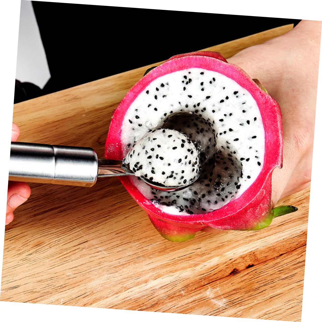 CIYODO Professional Fruit Baller Double-headed Melon Baller Scoop Stainless Steel Fruit Cutter