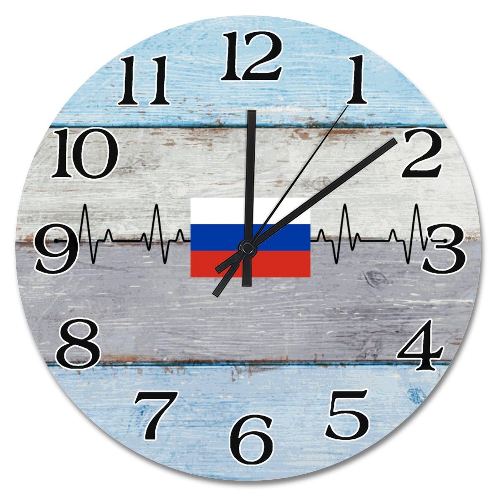 Horloge murale Russie silencieuse de 38cm pour supprimer le tic-tac dans votre salon