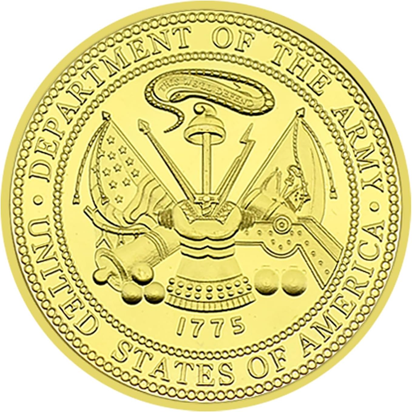 2nd Infantry Division Challenge Coin - Military Coin with US Army Seal, 1.57 Inches, Collectible & Symbolic Gift for Veterans and Military Enthusiasts