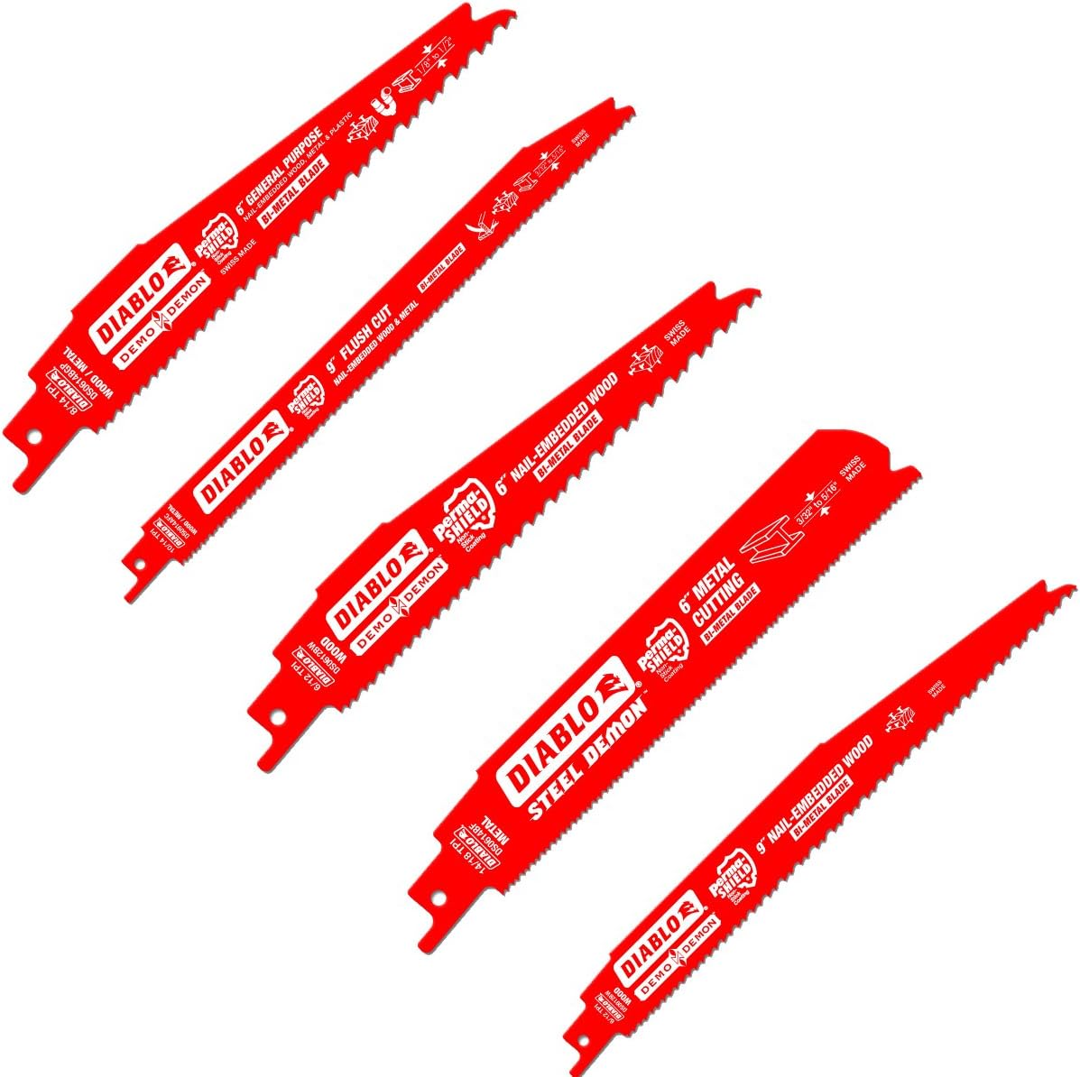 FREUD Diablo DS0014S Steel & Demo Demon Blade Set (14 Piece)