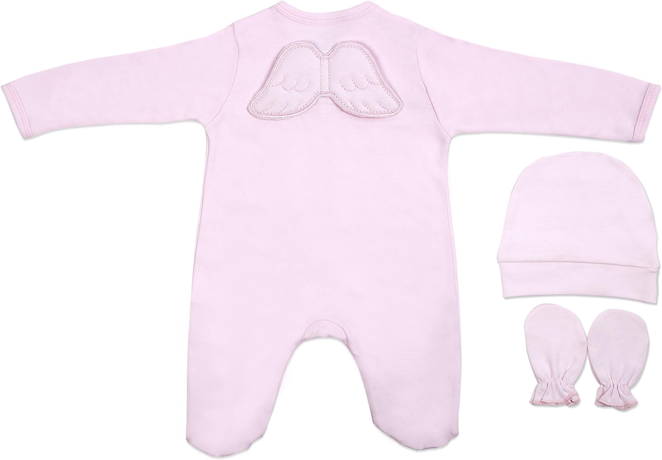 Pamuku Organic Angel Wing Baby Bodysuit Onesie Baby Footie Baby Romper Baby Gift