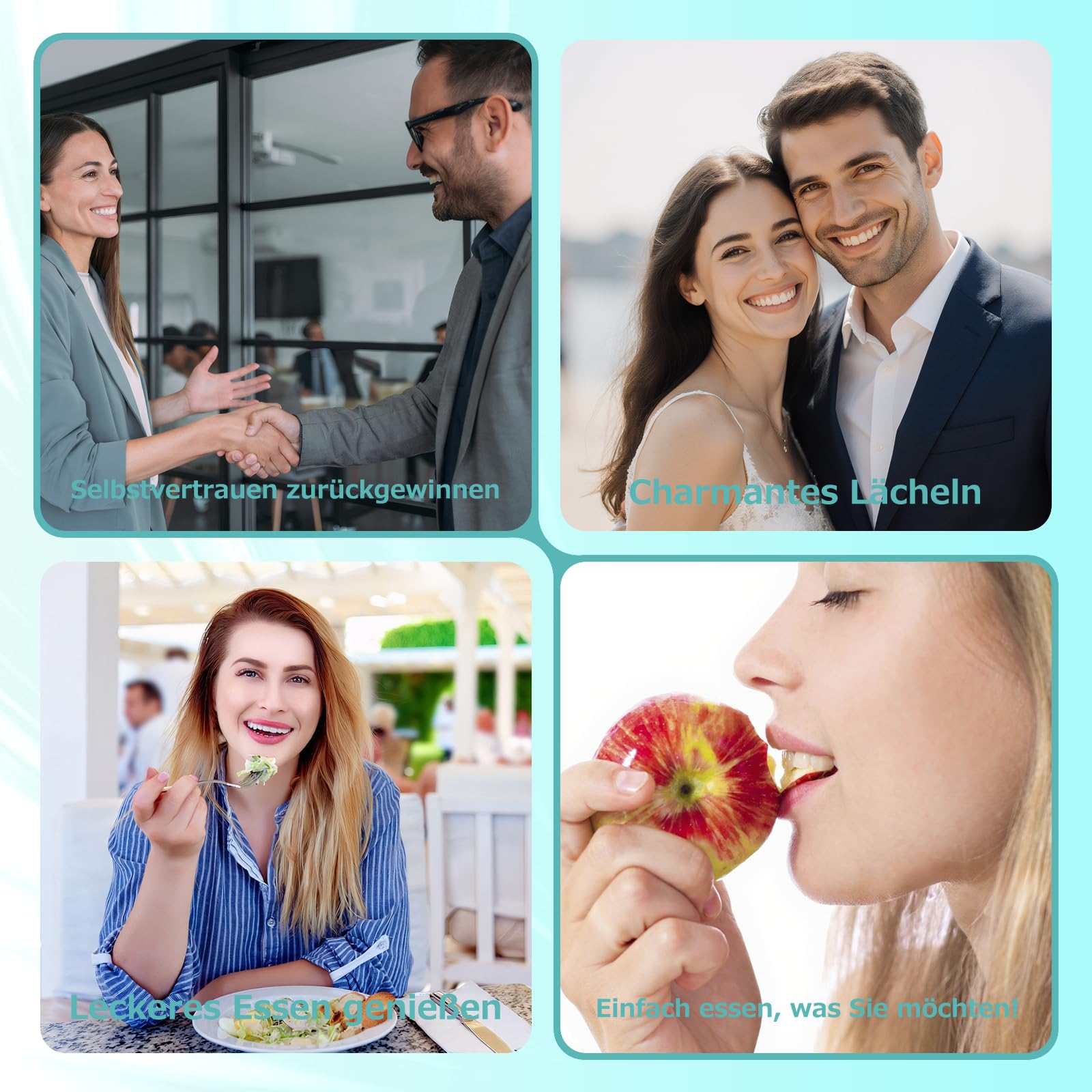 Protesi parziale su misura per gli spazi dentali: protesi provvisorie rimovibili per uomini e donne, protesi dentali con vestibilità perfetta. Facile da usare per il tuo sorriso perfetto a casa (2