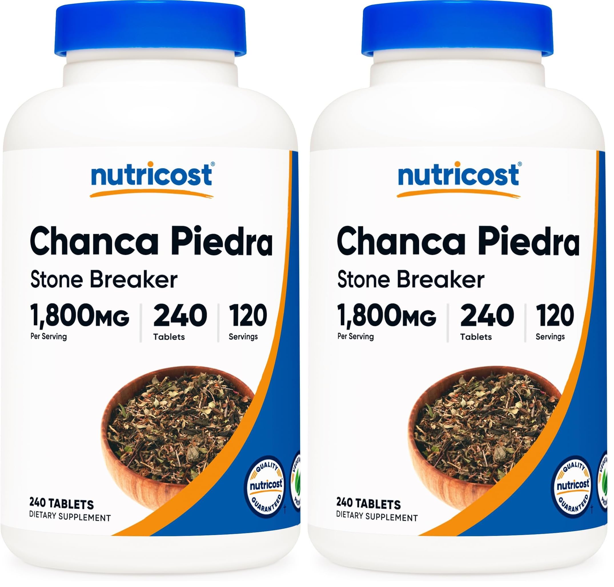 Nutricost Chanca Piedra Extract (1800mg) 240 Tablets, Stone Breaker (Pack of 2) 240 Count (Pack of 2)
