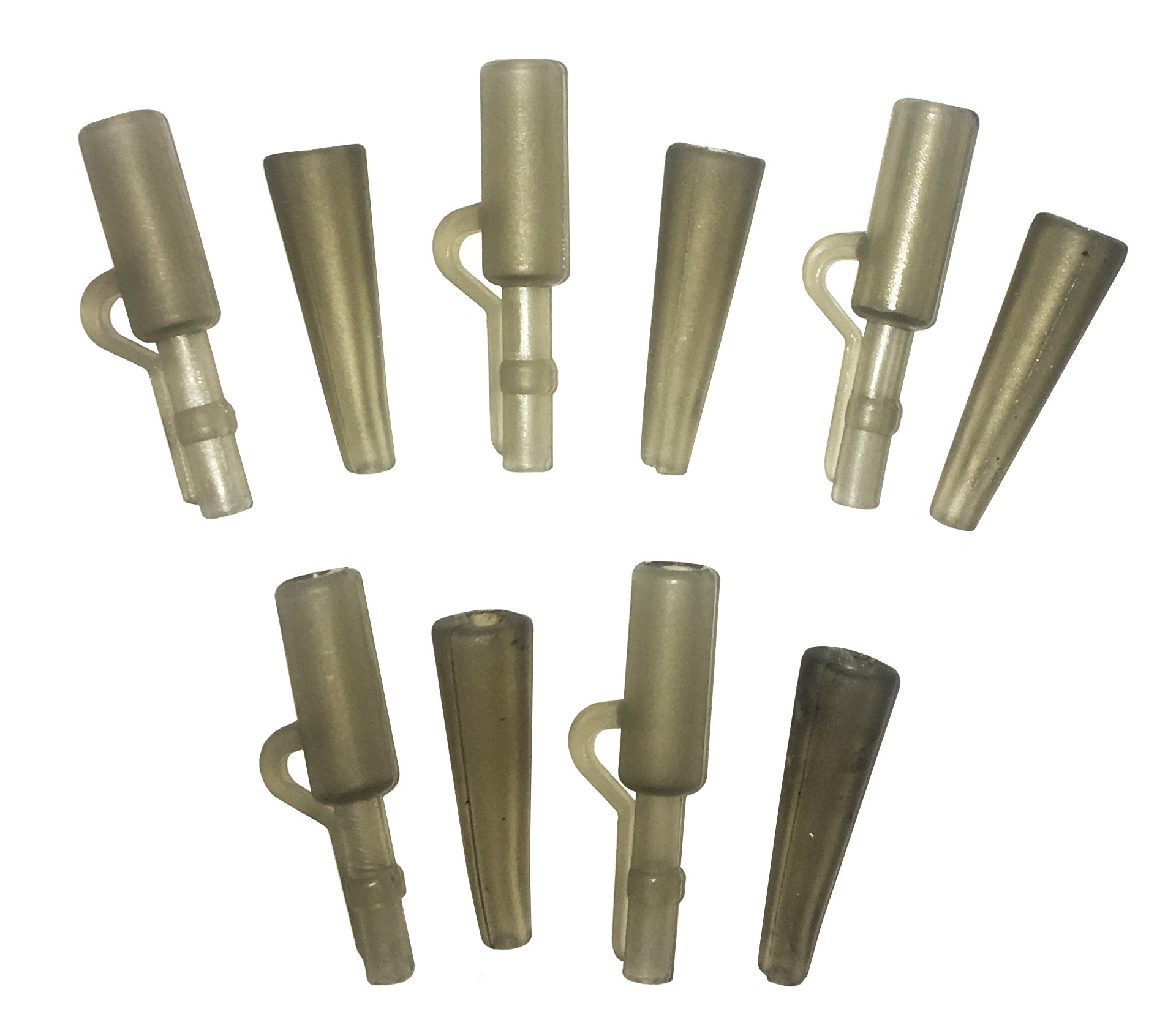 Kit Bolt Rig System Per Pesca Alla Carpa - 5 Rigs Completi Con Tubi, Clip, Gomme E Girelle - 2