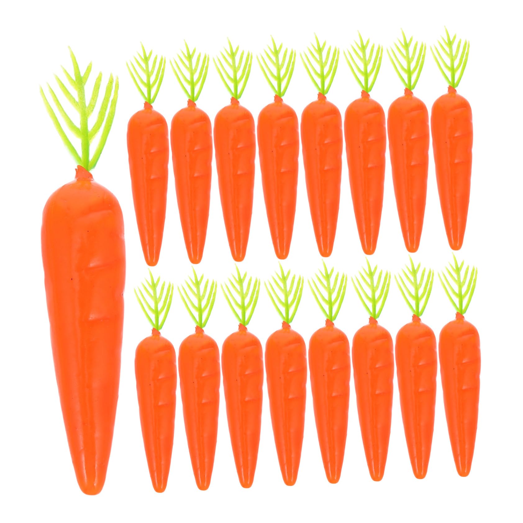 Cabilock 30Pcs Simulated Carrots Realistic Fake Vegetables for Home Decor Party Table DIY Crafts and Creative Displays Idea for Unique Occasions