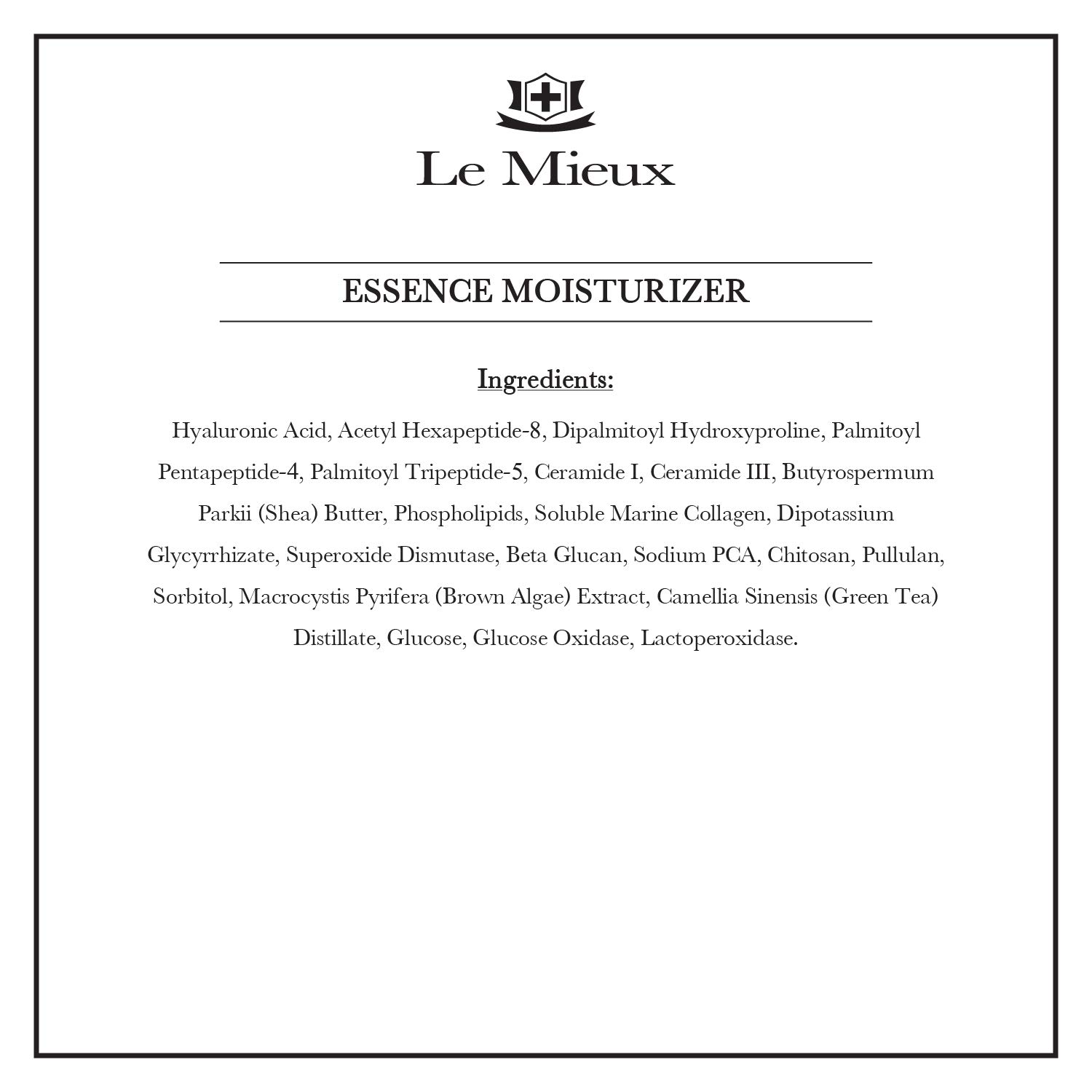 Le Mieux Essence Moisturizer - Peptide-Infused Facial Anti Aging Emulsion with Marine Collagen, Hexapeptide-8 & Hyaluronic Acid Base, Hygrating & Fragrance-Free (4.2 oz / 125 ml) - Image 4