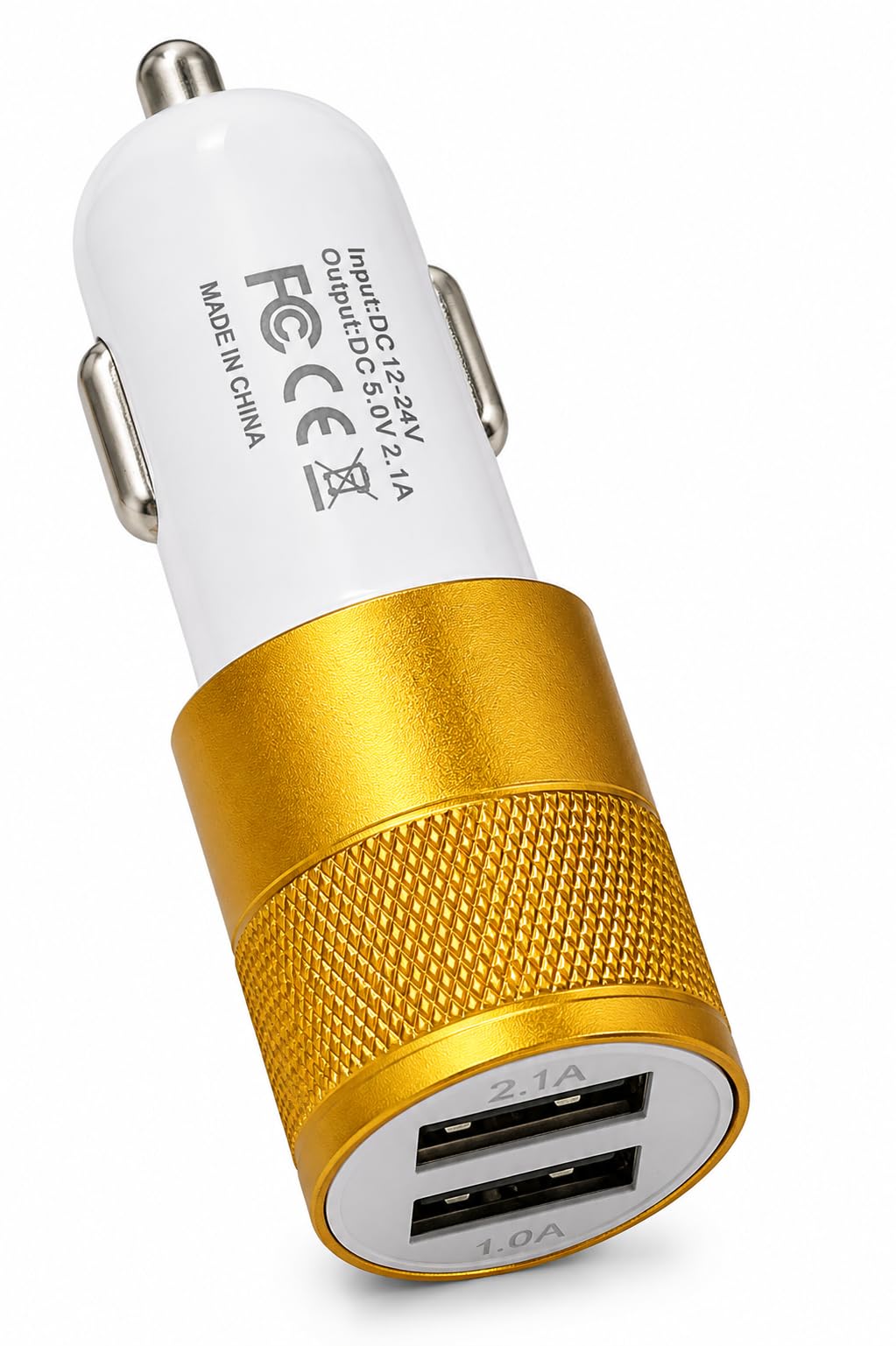 Dual USB Car Charger Adapter 5V 2.1A (Color May Vary) | 2 Charging Ports, DC 12V-24V Input, Compact Design, For Smartphones & Tablets, Travel Friendly-image-19