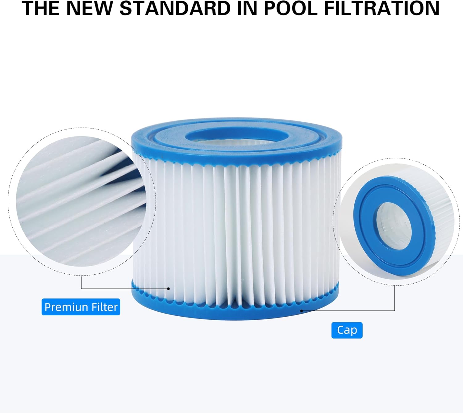 Type VI Spa Filter Replaces for saluspa hot tub Filters, Lay-Z-Spa, Coleman SaluSpa 90352E, 58323E, 58323 Swimming Pool Pump, Hot Tub Filter, 16 Pack - Image 5