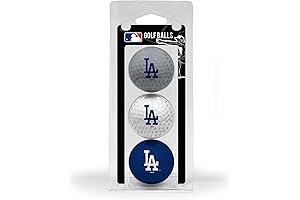 MLB Dodgers Regulation Size Golf Balls, Full-size, Imprint Dodgers