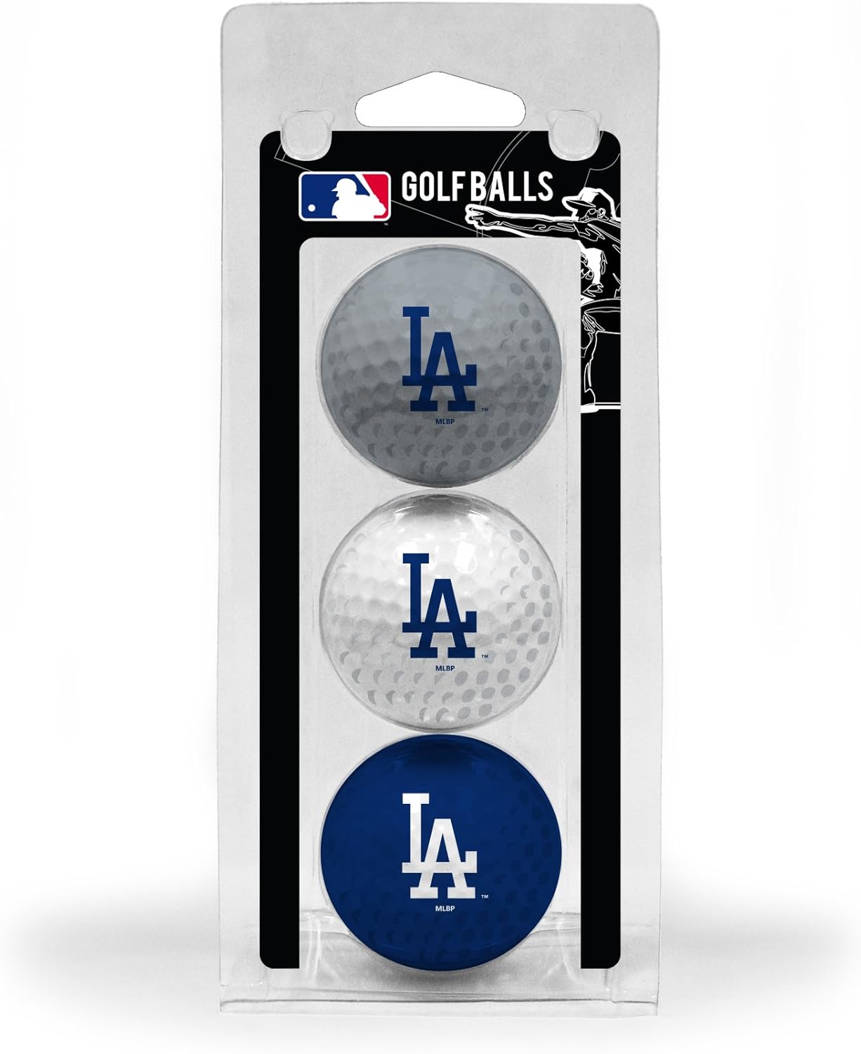Team Golf MLB Los Angeles Dodgers Regulation Size Golf Balls, 3 Pack, Full Color Durable Team Imprint : Everything Else