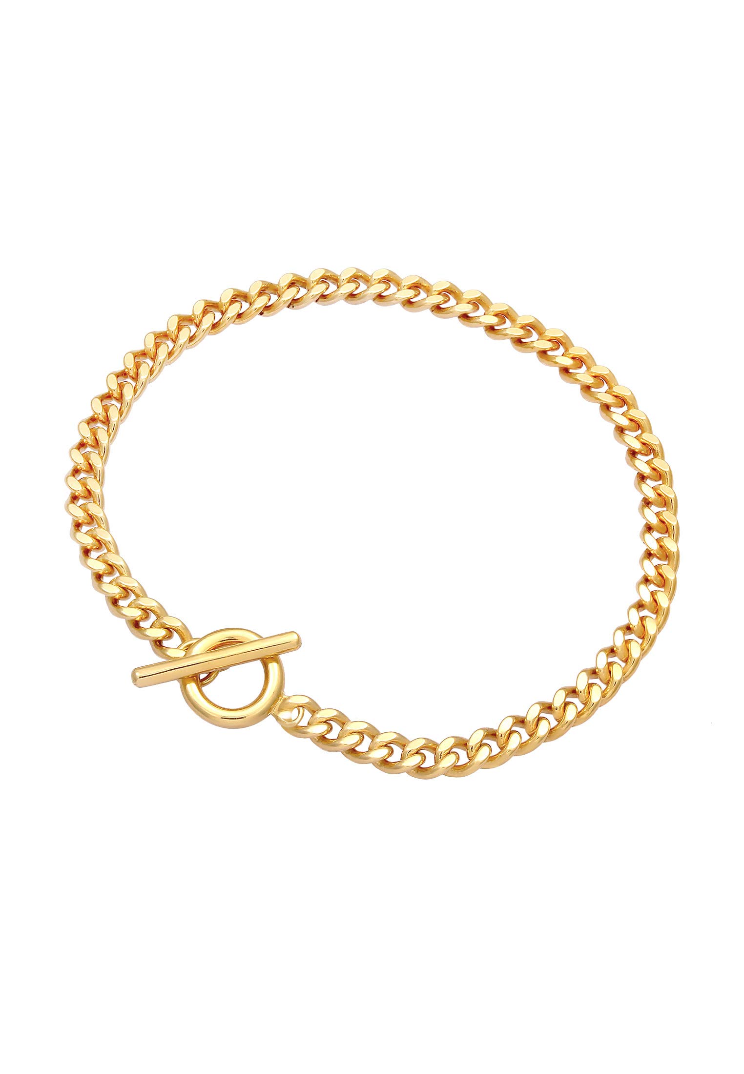 Elli Armband Damen Panzerkette Armband Chain Basic mit Stabverschluss aus 925 Sterling Silber