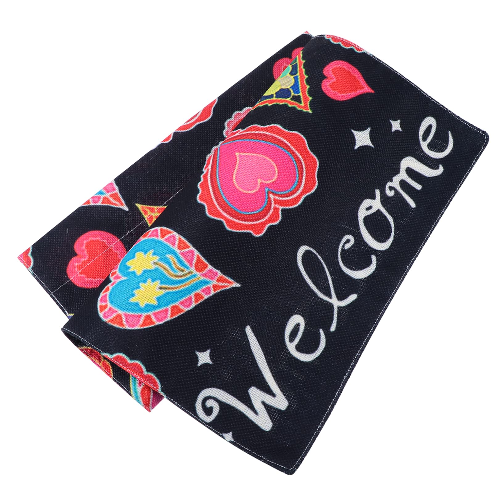 Bandera de bienvenida de San Valentín resistente para decoración de jardín exterior