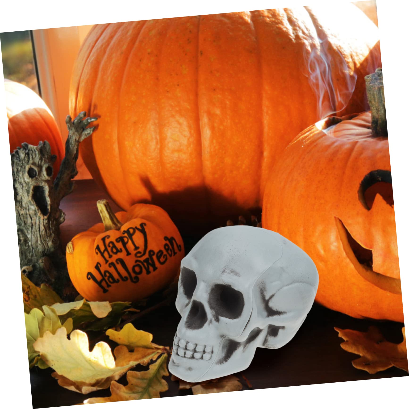TOPBATHY 32 Piezas Esqueleto De Halloween Decoración De Estatua De Esqueleto Cráneo Divertido Esqueleto Estatuilla Estatua Accesorios De Calavera De Miedo Calaveras Falsas El Plastico