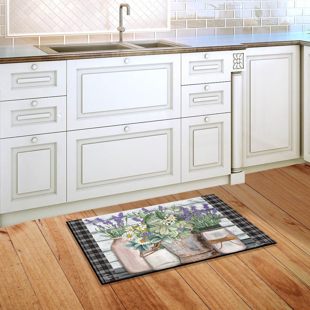 Briarwood Lane Farmhouse Flowers Spring Doormat