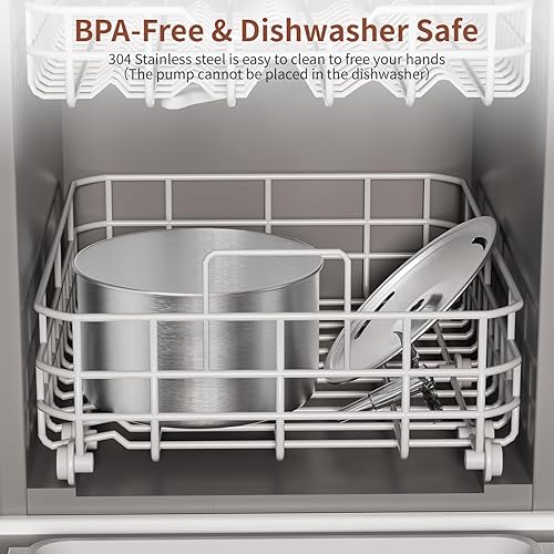 Miniatura 7 de Fuente de agua para gatos de acero inoxidable, fuente de agua para gatos de 68 onzas  2.0 L con boquilla de cascada de flores, fuente de agua para