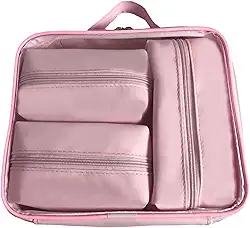 Maleta Necessaire Organizadora Viagem Multiuso Estiololsa Unissex Acessórios Maquiagem Esmalte - bubag (Rosa)