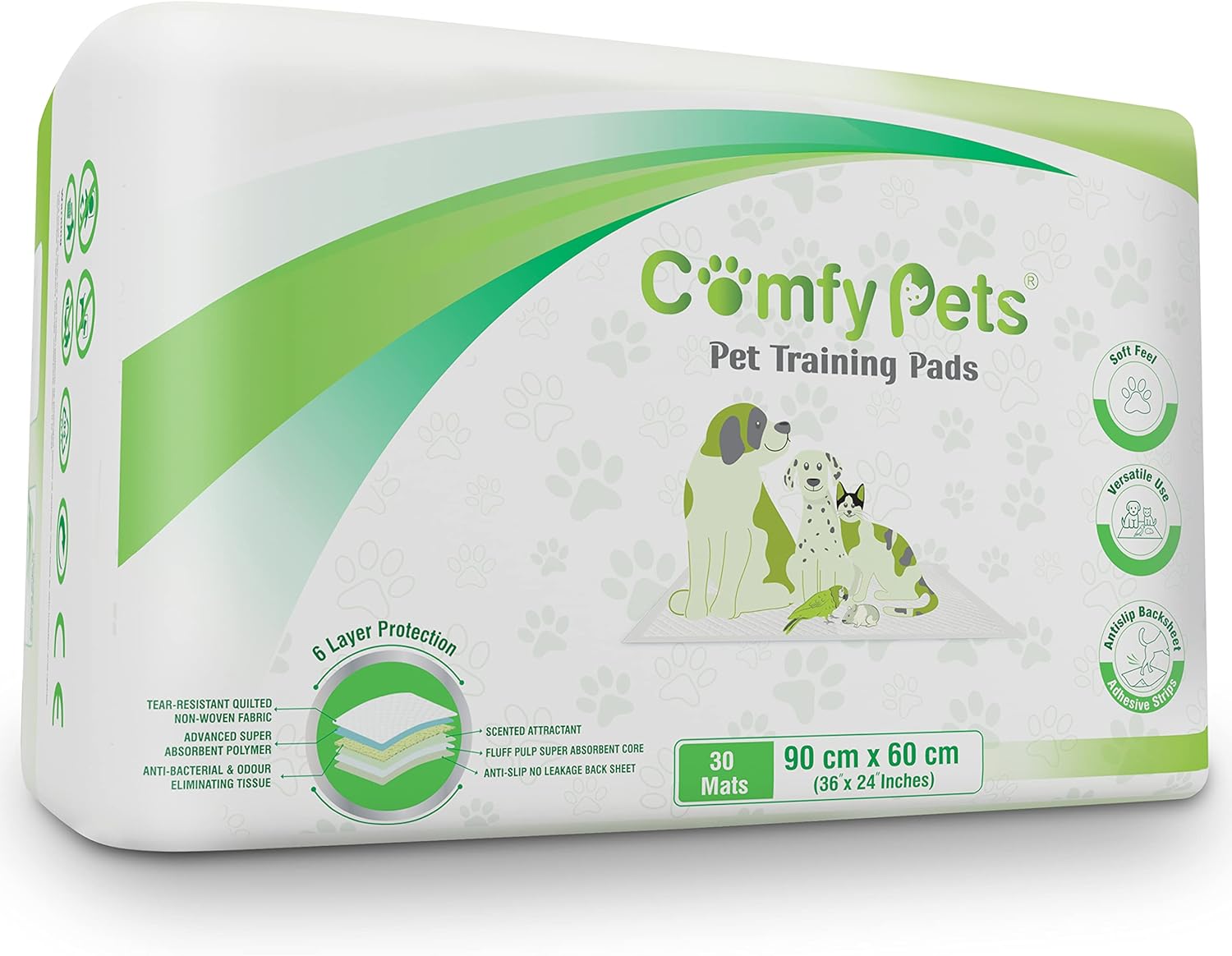 Comfy Pets Training Pads Premium Absorbent Puppy Dog Pads with