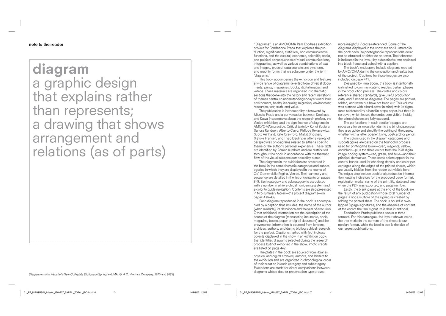 Diagrams. A project by Amo/Oma. Ediz. italiana e inglese