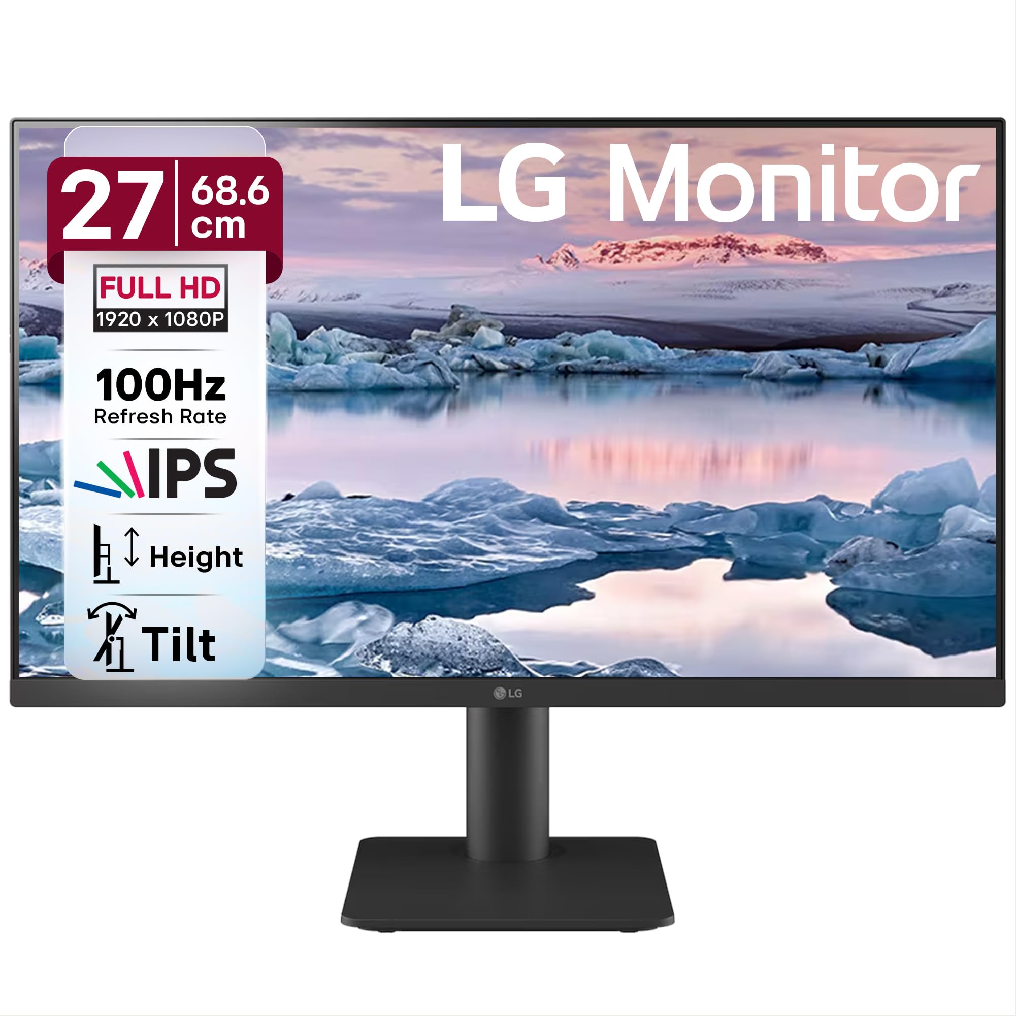 LG 27MS550-B 68.6 cm (27 Inch) FHD (1920x1080) IPS PC Monitor with