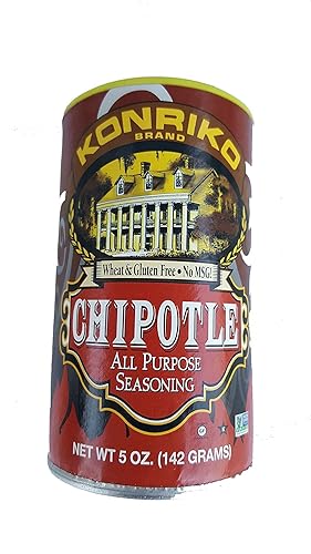 Konriko - Condimento multiusos Chipotle 5 oz - Sin trigo - Sin gluten - Sin MSG