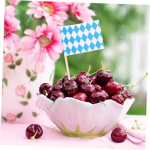 Miniatura 7 de 200 unidades de palillos de dientes Oktoberfest Hawaii decoraciones de fiesta palillo de dientes banderas para cóctel, insertos de pasteles,