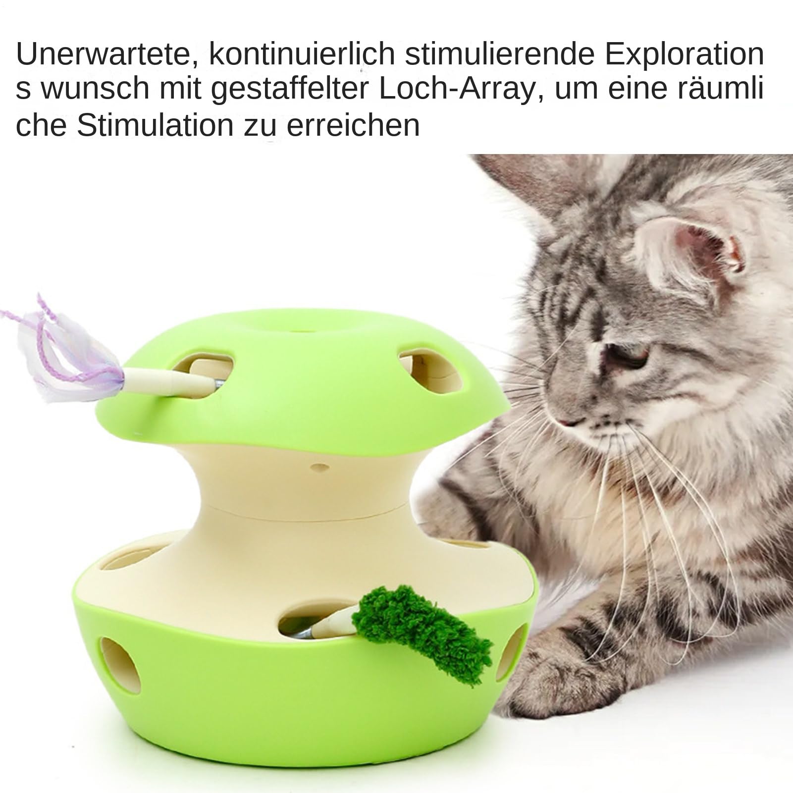 Interaktives Katzenspielzeug Intelligentes Puzzle Kätzchen Aufladbares