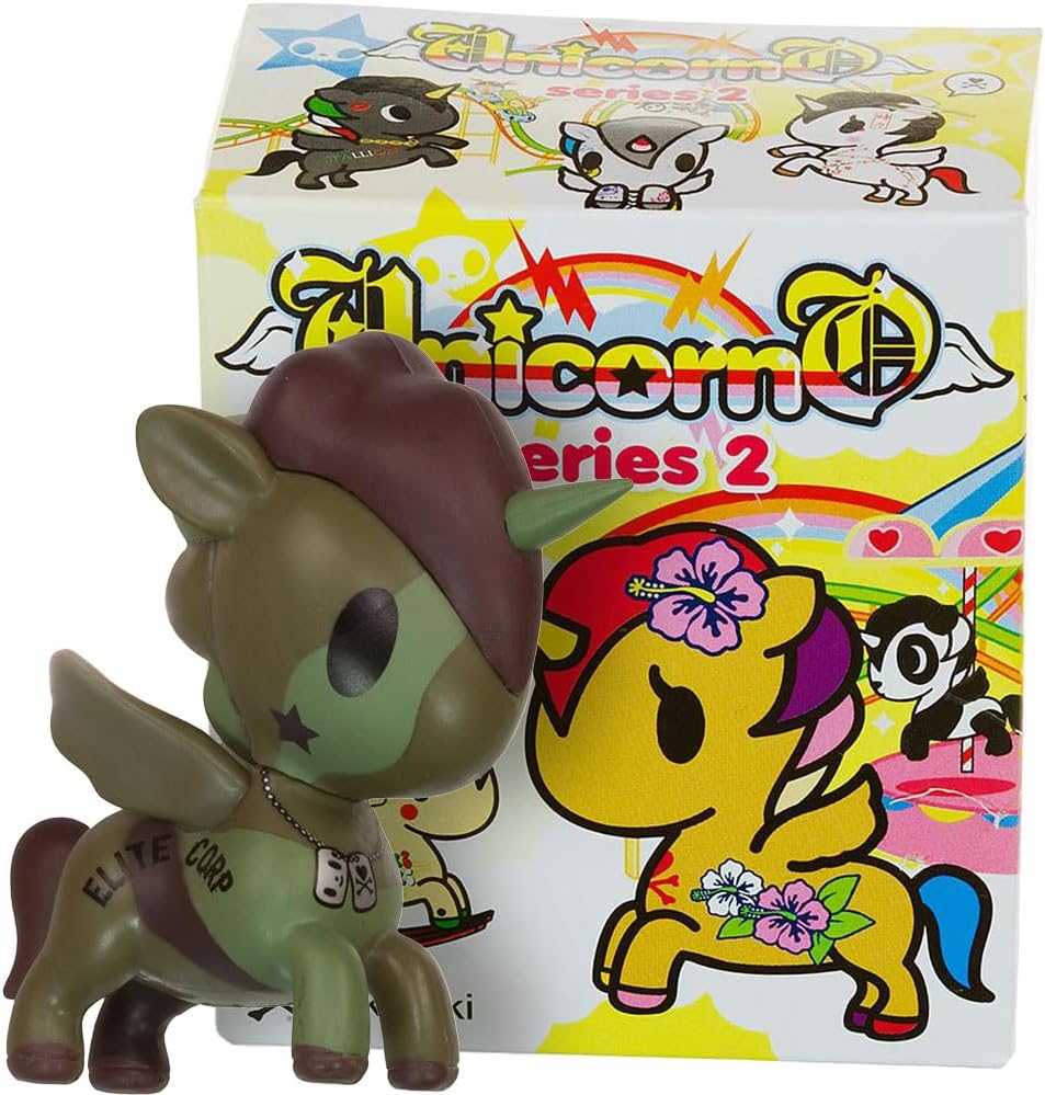 Amazon.com: Tokidoki Sergeant Rumble: 6cm Unicorno Mini Vinyl Figure ...