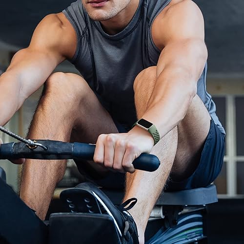Miniatura 8 de Maledan Correa deportiva compatible con Fitbit Charge 5Charge 6, bandas para mujeres y hombres, suave y transpirable, pulsera de repuesto para