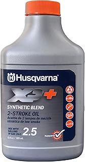 Husqvarna XP+ 2-Stroke Oil, Synthetic Blend Engine Oil with Fuel Stabilizer, 2 Cycle Oil, 6.4 Fl Oz Bottle