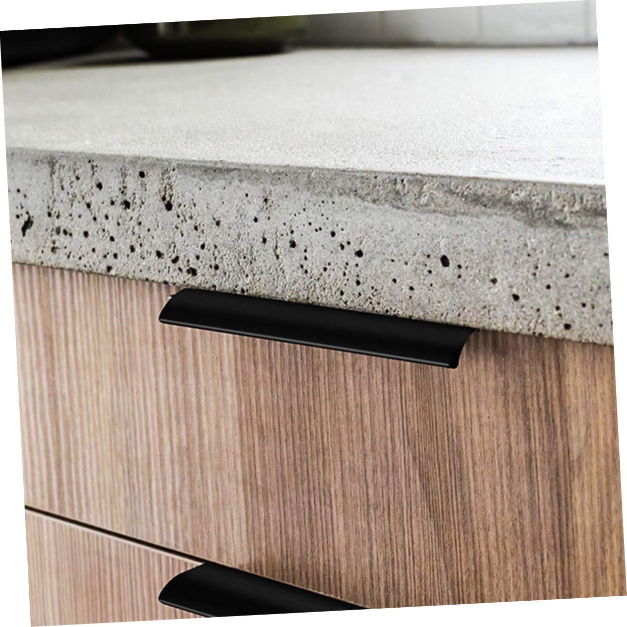 10 Stück Teiliges Unsichtbare Arc Aluminium Möbelgriffe für Schranktüren Selbstklebende Langlebige Praktische Bar Modernes Design für Küchen Möbelmontage