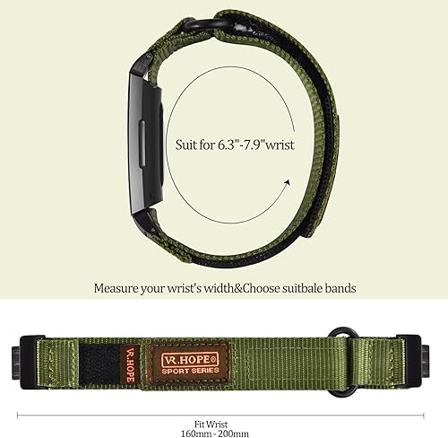 Miniatura 4 de V.R.HOPE Correa de reloj compatible con Fitbit Charge 3Charge 4Charge 3 SE para hombres y mujeres, correa de nailon deportiva Charge 3Charge 4Charge