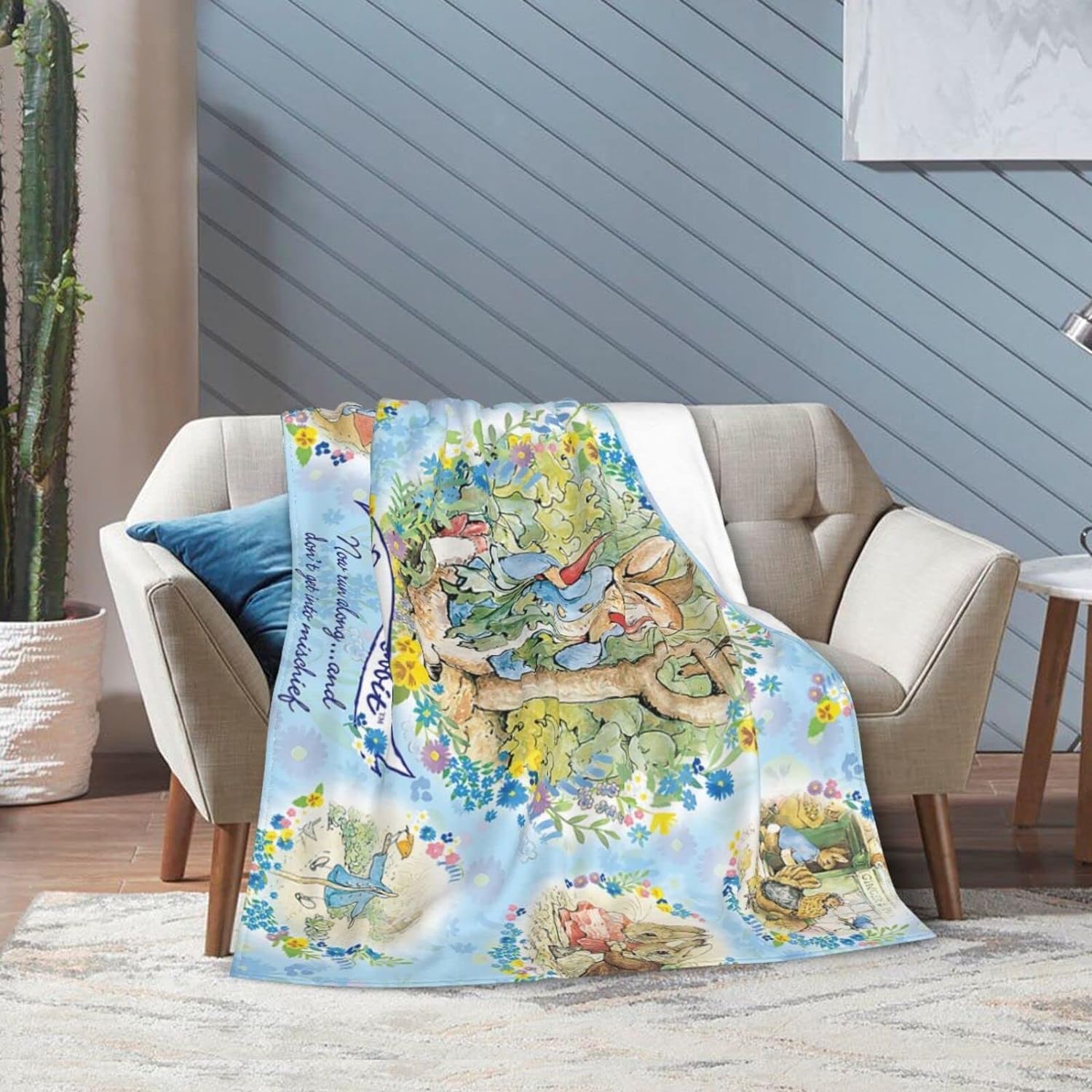 Amazon｜ピーターラビット ブランケット blanket フランネル ふんわり