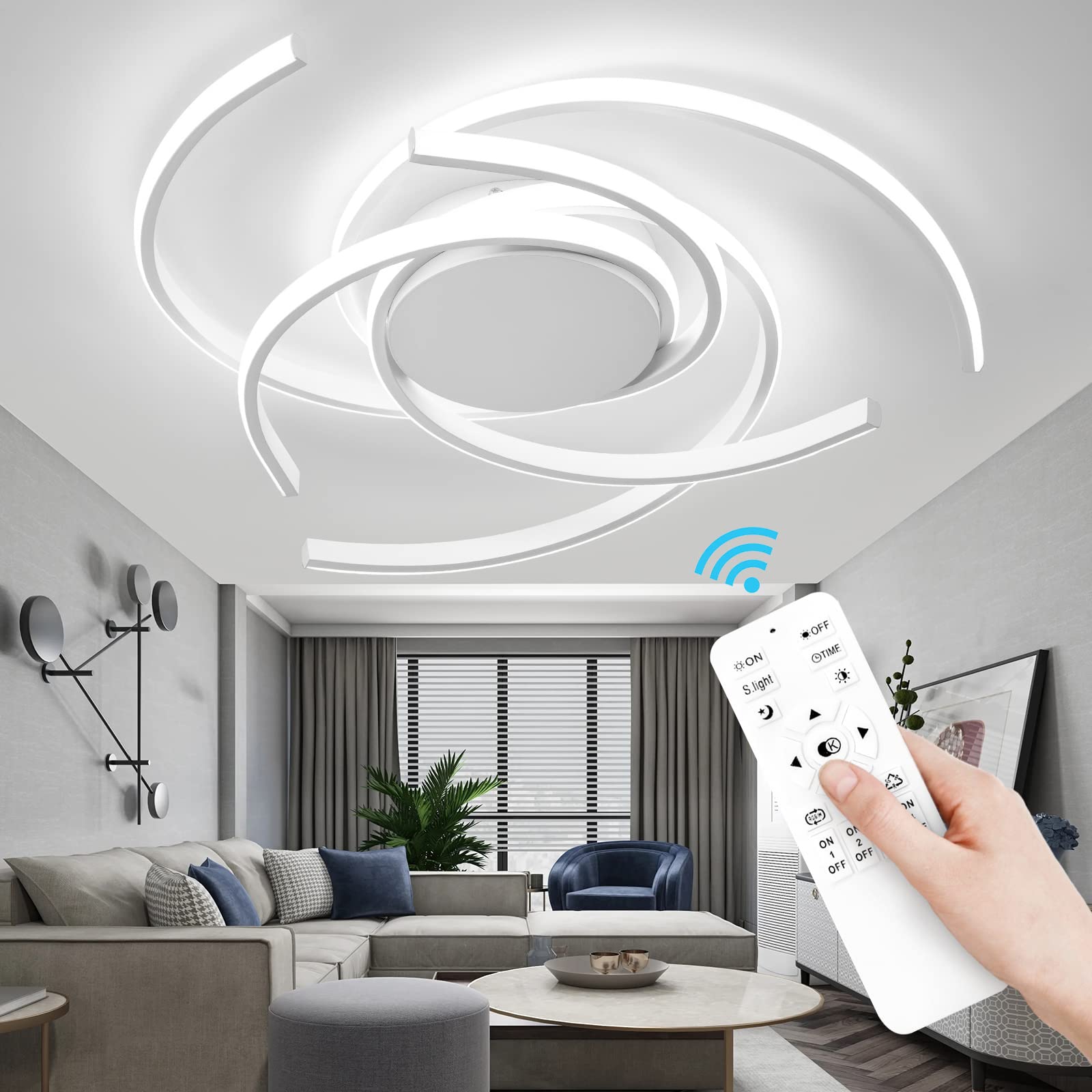 Amazon.co.jp : LEDシーリングライト 調光調色 リモコン付き 省エネ 