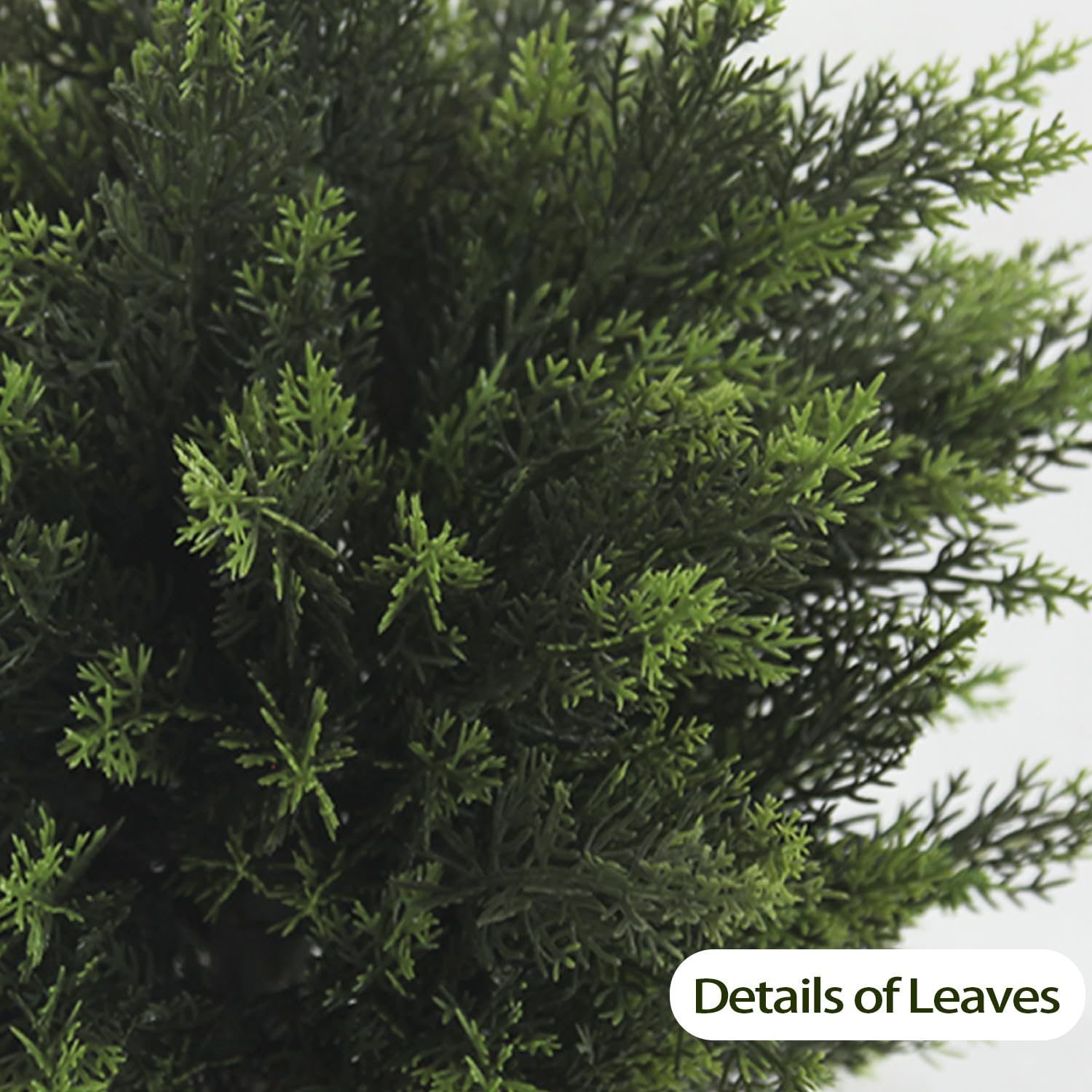 Set Of 2 Artificial Cedar Topiary Trees – 28\" UV Rated Faux Pines For Indoor/Outdoor Porch Decor